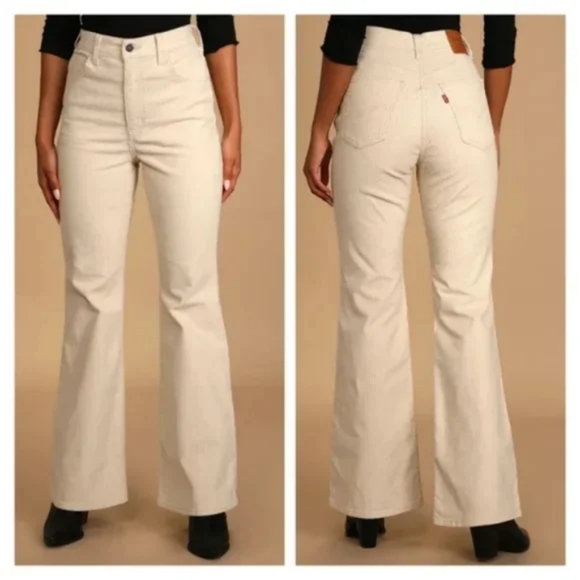 Levi's 70's High Rise Flare Corduroy Jeans Pants - Picture 5 of 16